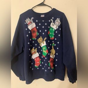Cat Christmas Sweatshirt